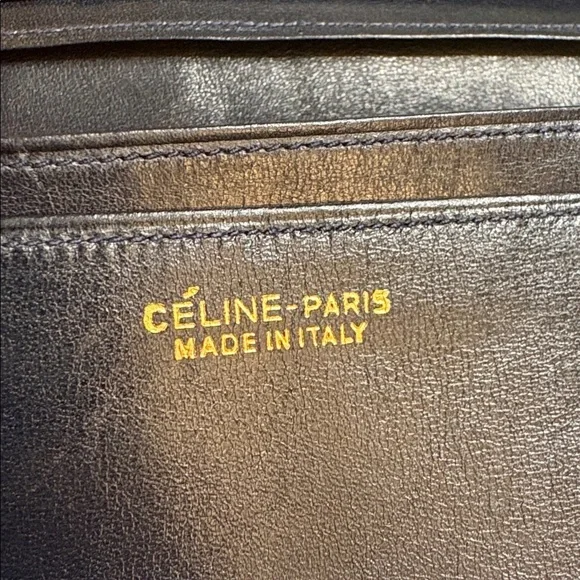 CELINE Macadam Triomphe Canvas & Leather Envelope Wallet – Vintage - Picture 9 of 16